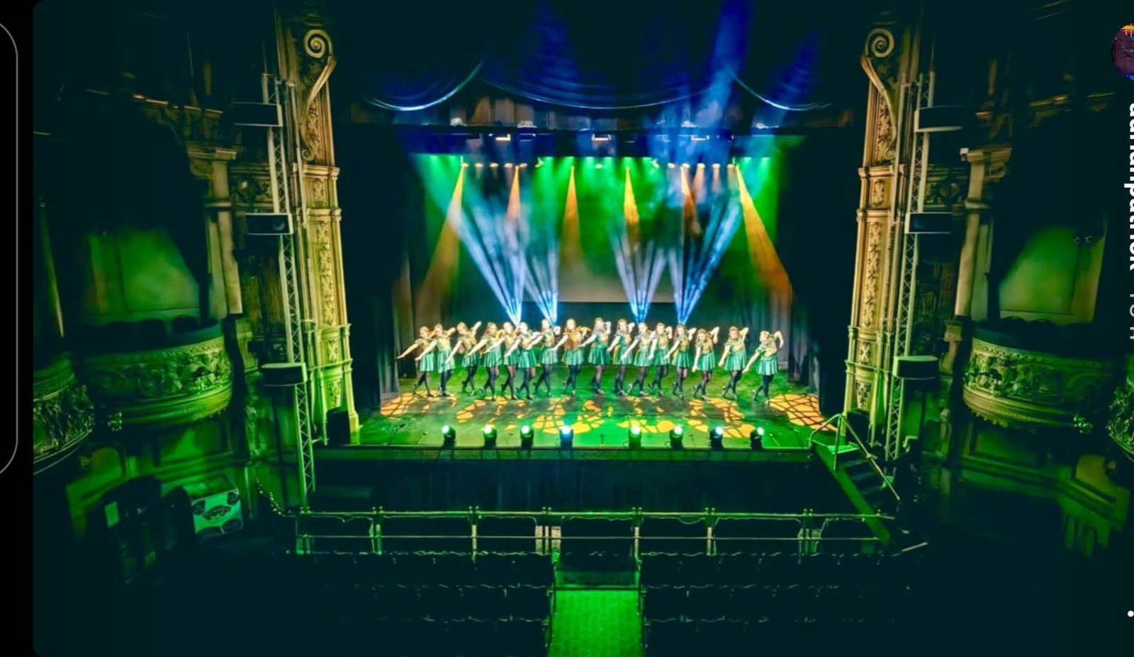The Grand Theatre Blackpool set for a Whittaker's production